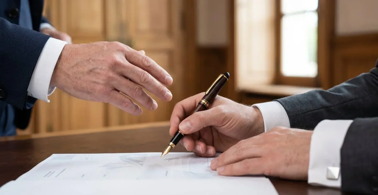 Détails des gestes et postures professionnels lors d'une interaction formelle dans l'administration française