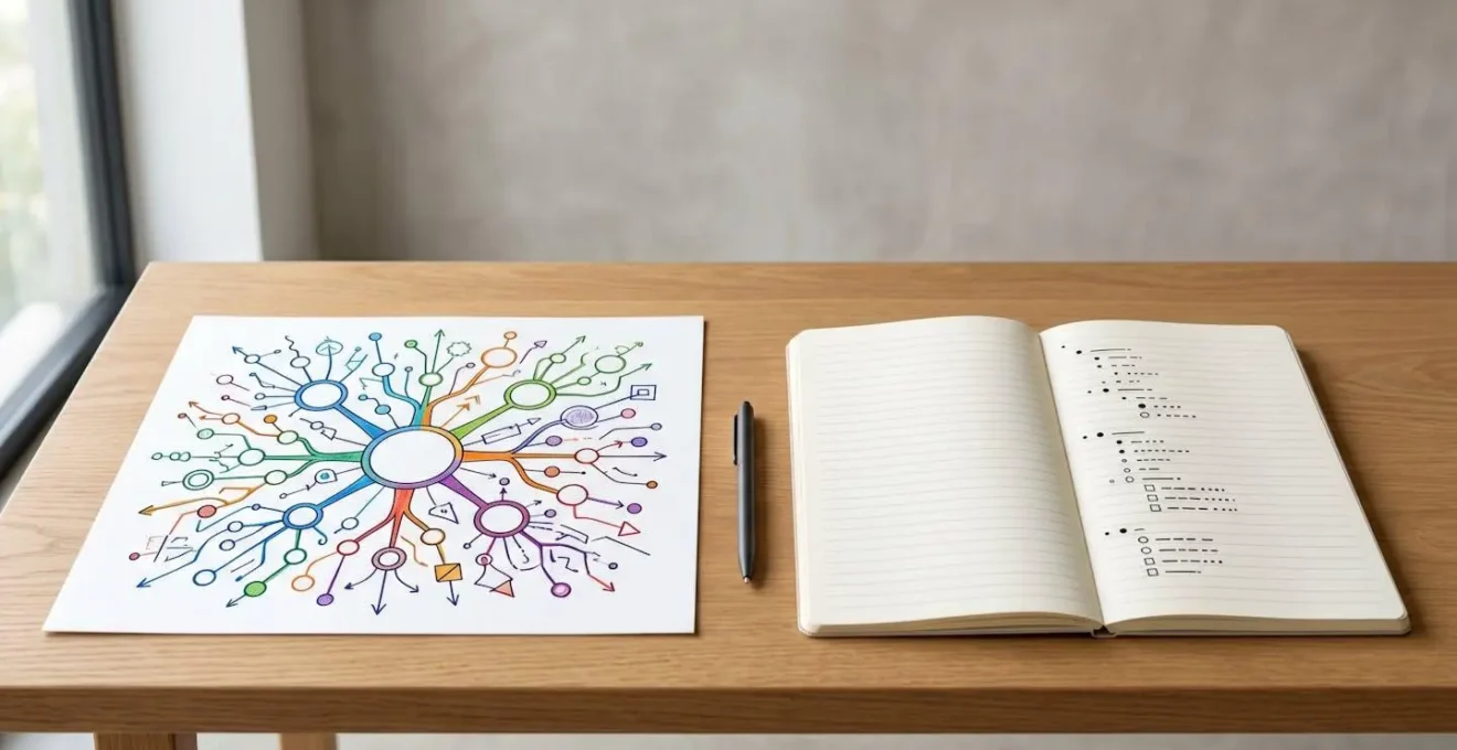 Comparaison visuelle entre différentes méthodes d'organisation de l'information pour l'apprentissage