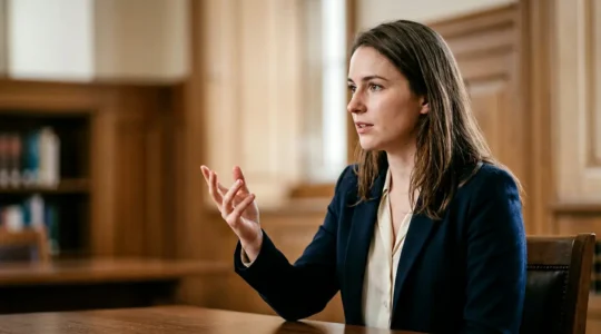 Scène d'interaction professionnelle montrant l'intelligence sociale lors d'un entretien d'admission