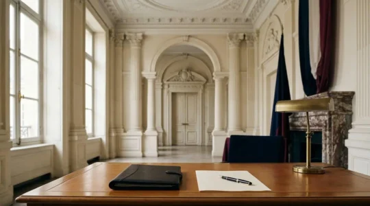 Environnement de travail administratif français symbolisant l'excellence dans la haute fonction publique